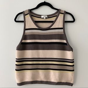 Aritzia Babaton Alrik Sleeveless Ribbed Knit Top